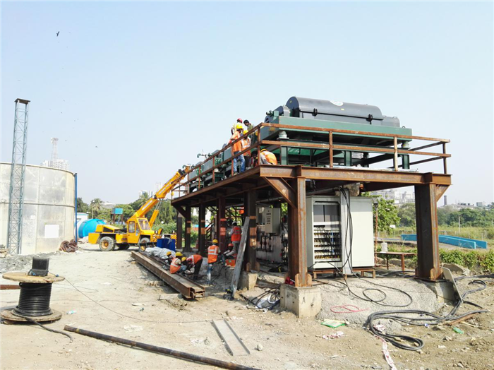 熱烈祝賀科迅黑犀牛品牌盾構尾漿處理系統在印度孟買地鐵施工中投入使用